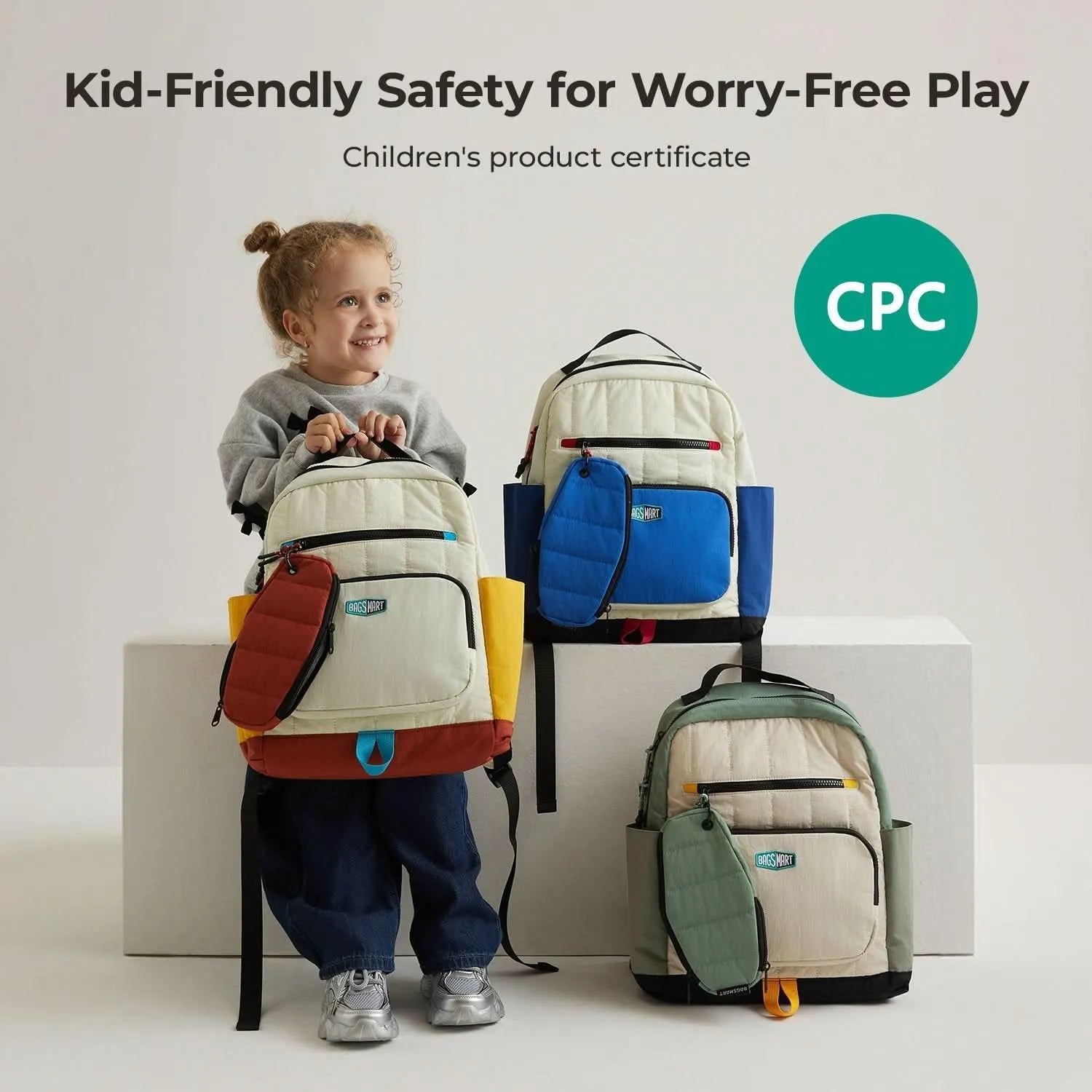 Paz 14L Kids Backpack for School, Travel & Outdoor Activities - Lightweight Waterproof Children's Daypack for Boys & Girls