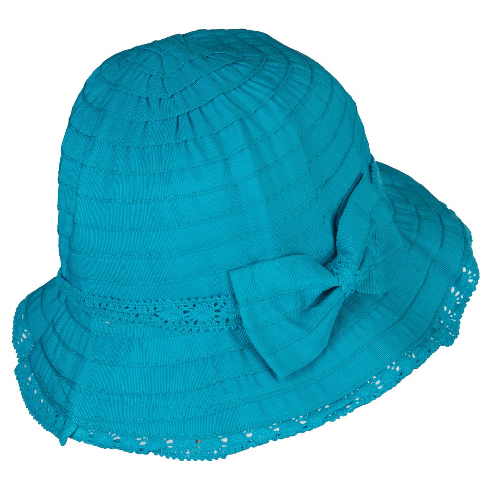 Jeanne Simmons Girls Bow Accent Bucket Hat - Stylish Sun Protection for Outdoor Activities, Beach, and Summer Fashion