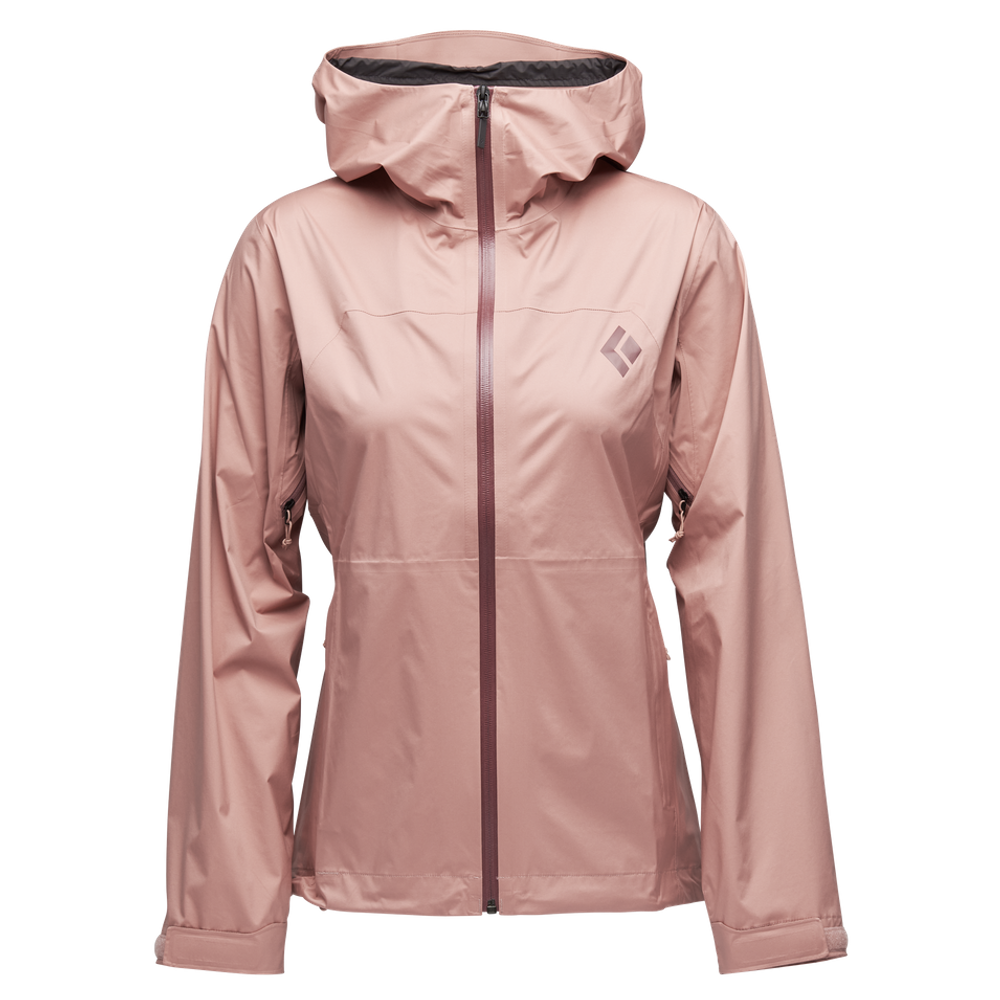 Black Diamond Stormline Stretch Rain Shell Jacket - Waterproof & Breathable Women's Hiking Raincoat for Outdoor Adventures & Travel