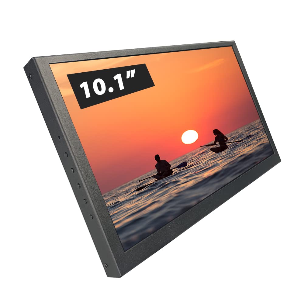 10.1 Inch LESOWN Portable IPS Monitor - 1024x600 HD Display, Metal Shell, Mini HDMI Screen for PC, Laptop, Raspberry Pi 4/3 - Perfect for Gaming, Office Work & Travel Entertainment