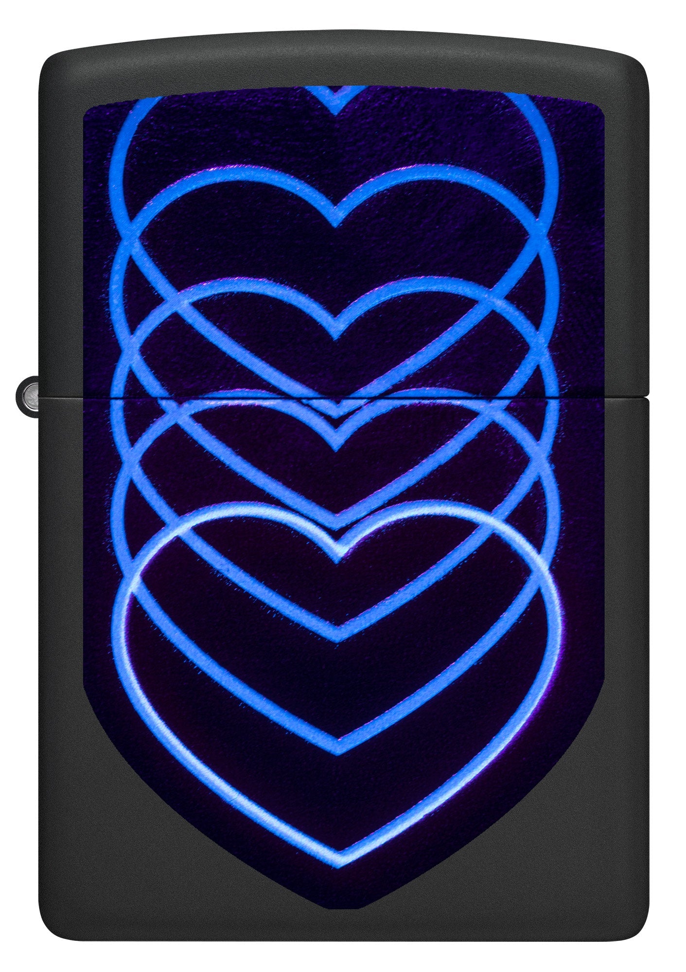 Black Light Heart Design LED Wall Art - Glow in The Dark Room Decor for Bedroom, Party & Home Aesthetic