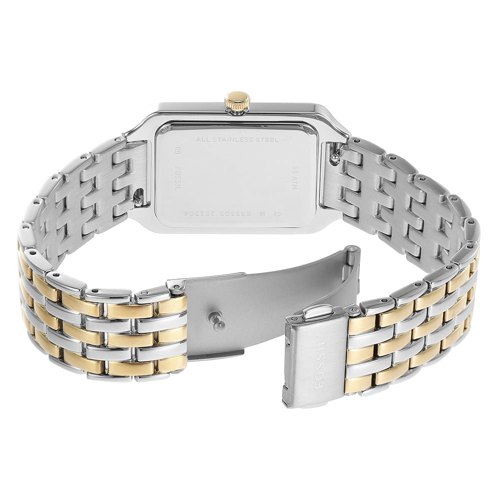Fossil Raquel ES5305 Women's Stainless Steel Watch - Elegant Analog Quartz Timepiece for Casual & Office Wear