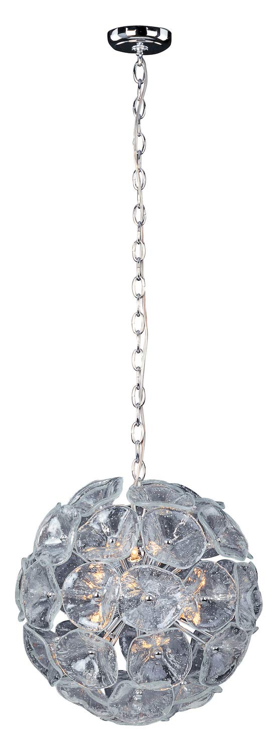 Amber Murano Glass 12-Light Chandelier Pendant with Included Bulbs - Perfect for Dining Room, Living Room, and Bedroom Ambient Lighting