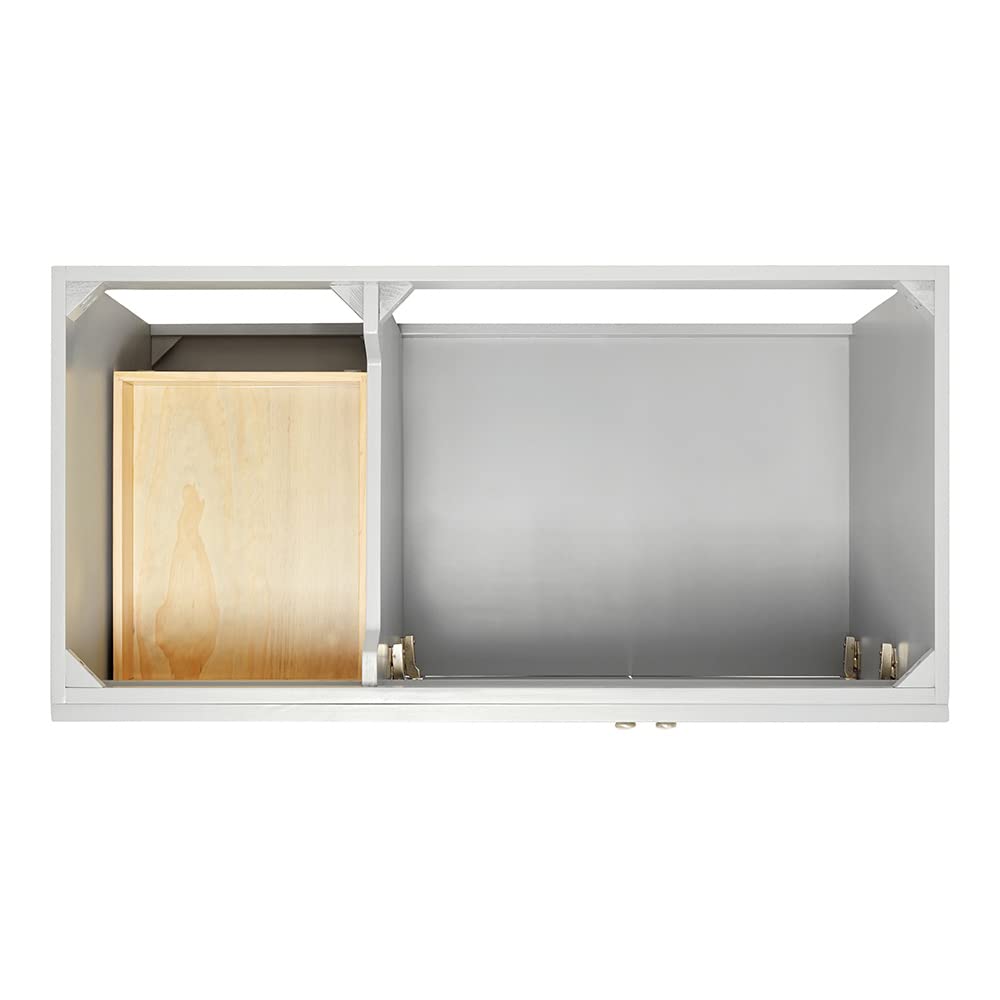ARIEL Hamlet 43-inch Right Offset Oval Bathroom Vanity with 1.5