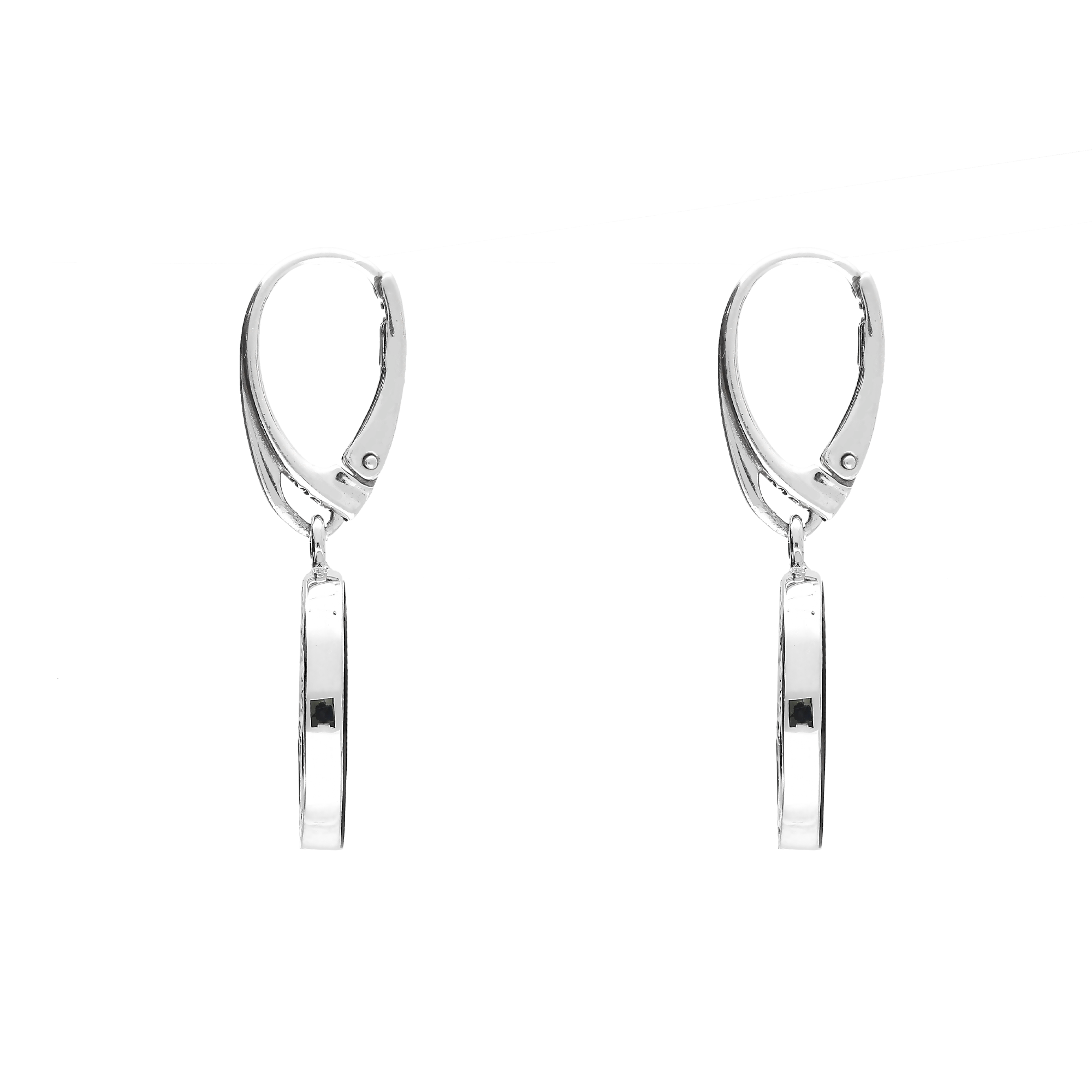 Sterling Silver Whitby Jet Tree of Life Drop Earrings for Women - Elegant Dangle Jewelry for Everyday Wear, Parties & Special Occasions