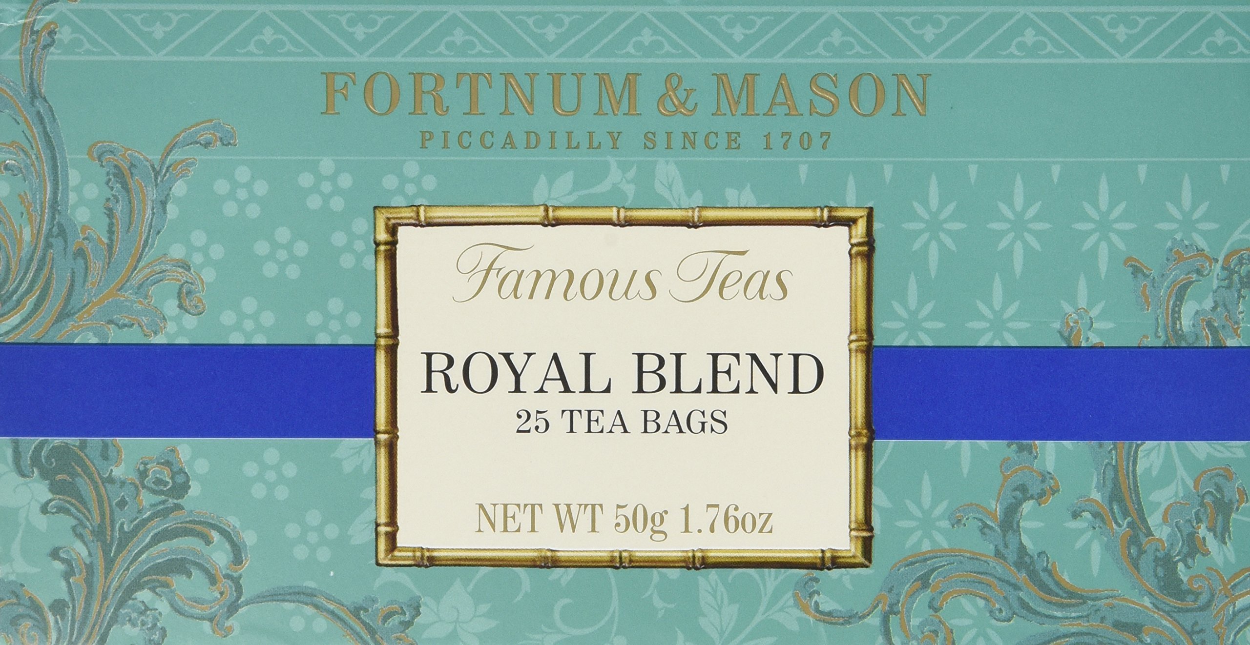 Fortnum & Mason Royal Blend British Tea Bags - 25 Count (Pack of 10) | Premium Black Tea for Afternoon Tea & Gifts | Perfect for Home, Office & Tea Parties