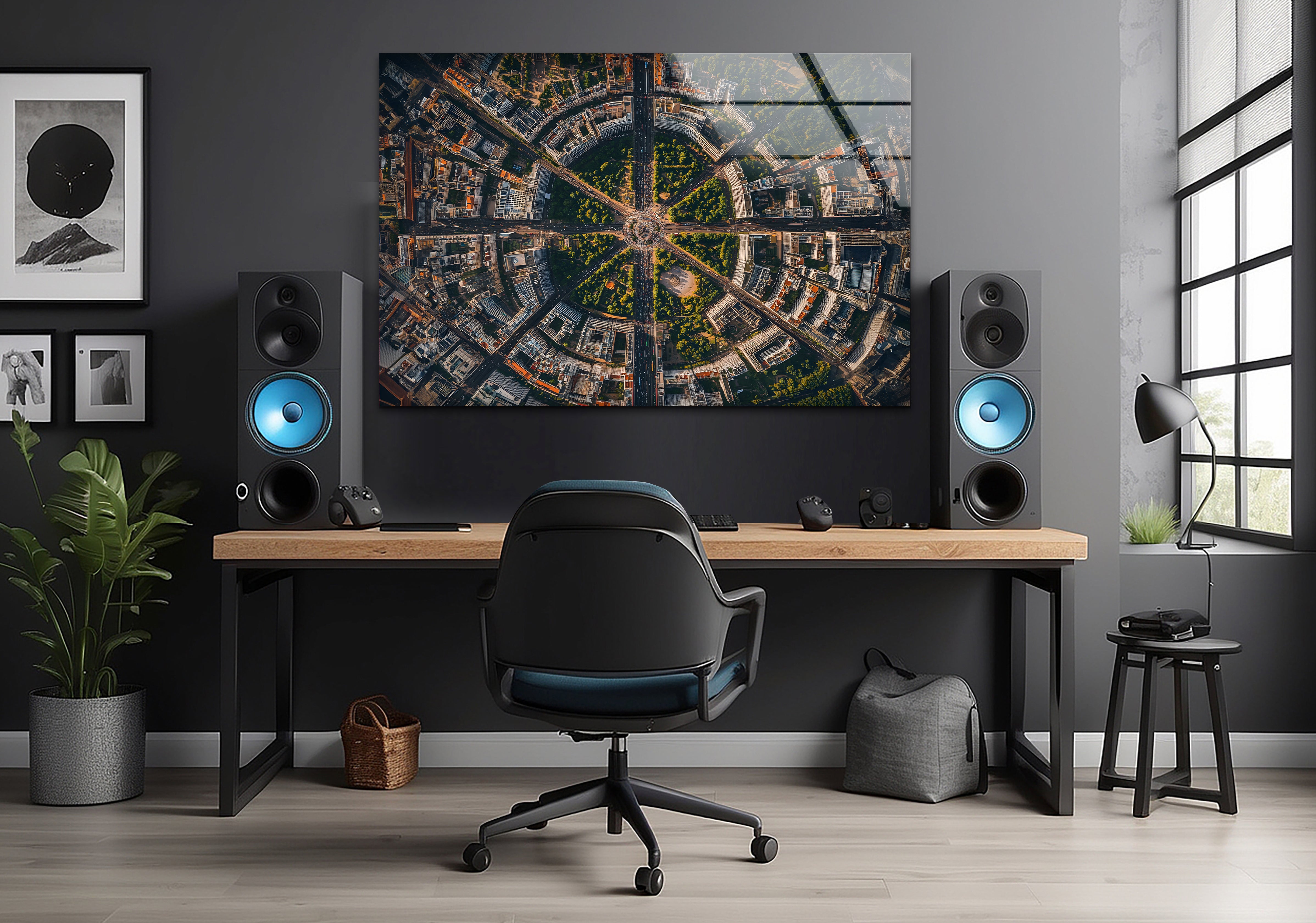 Berlin City Skyline Glass Wall Art - Modern Home & Office Decor - Perfect for Living Room, Bedroom, or Workspace