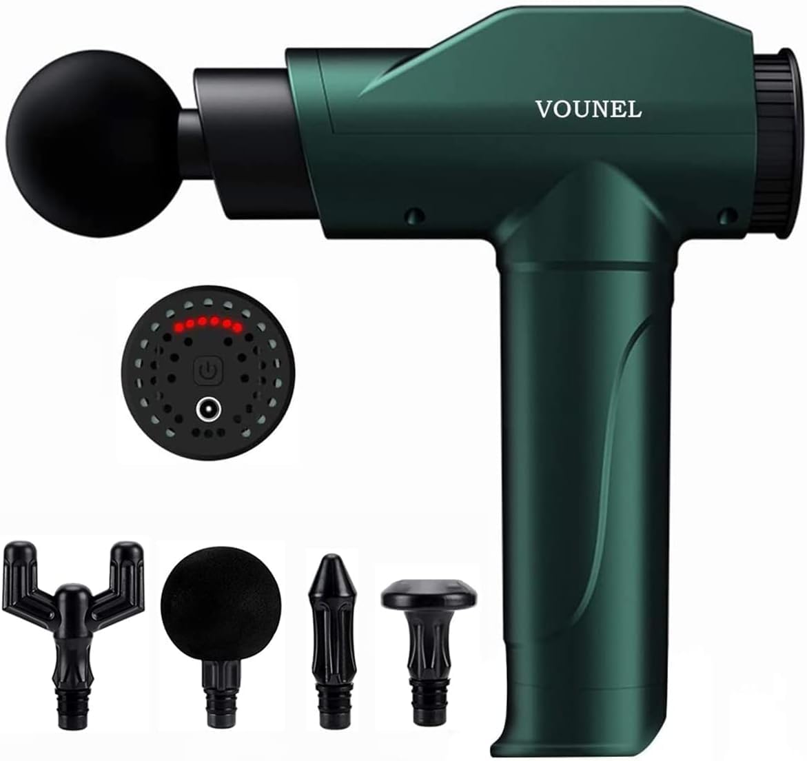Vounel Deep Tissue Massage Gun - Super Quiet Percussion Muscle Massager for Pain Relief, Portable Electric Massage Device for Neck, Back & Body Relaxation - High-Torque Motor for Athletes & Sports Recovery - Perfect for Post-Workout, Muscle Soreness & Home Therapy