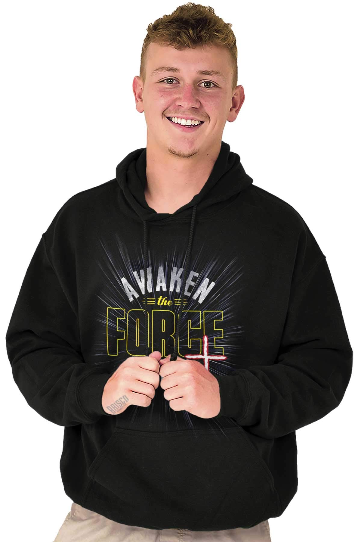 Christian Strong Awaken the Force Within Religious Hoodie Sweatshirt for Women & Men - Inspirational Faith Apparel for Church, Bible Study & Daily Wear