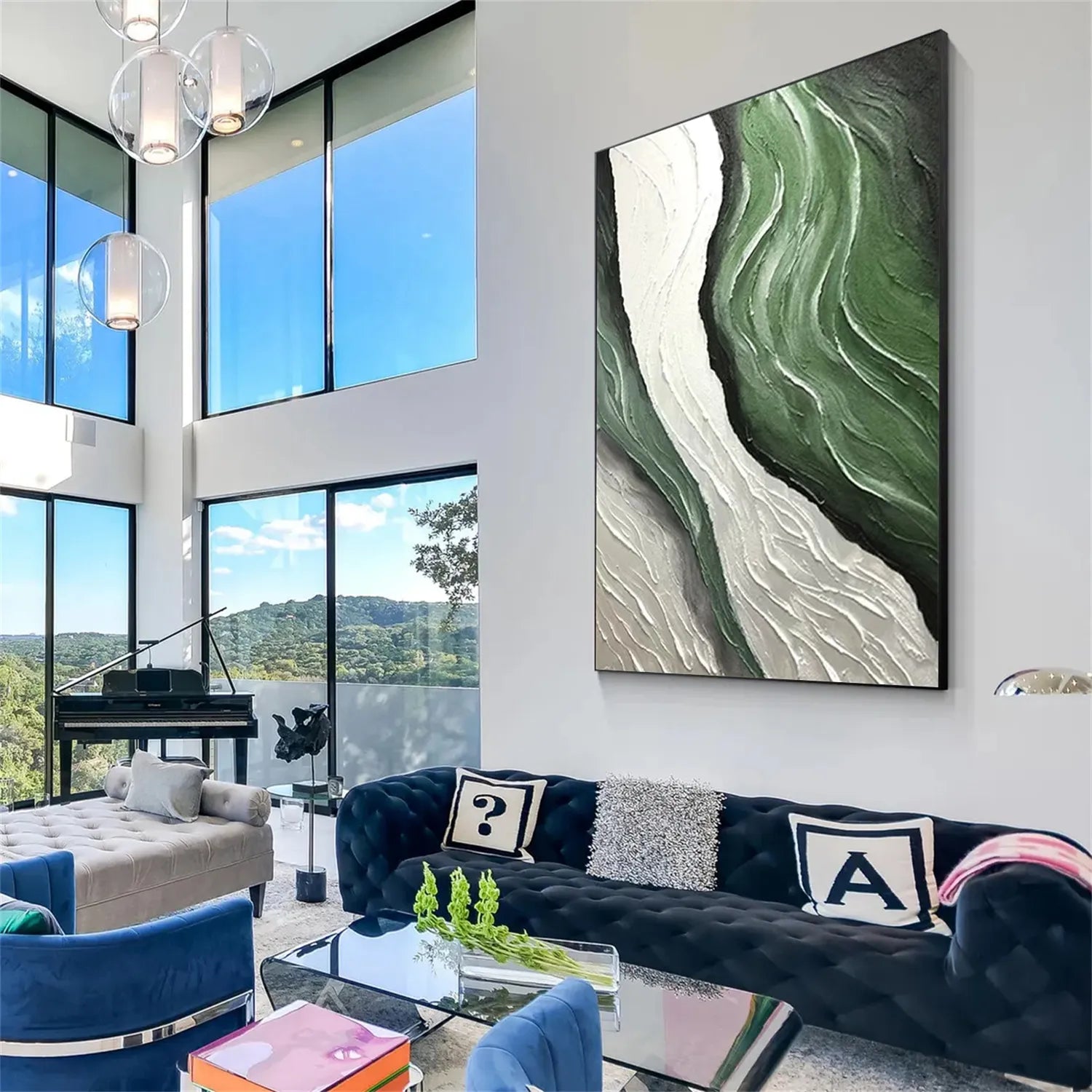 Ocean and Sky Painting - Stunning Coastal Landscape Wall Art #OS192 - Perfect for Living Room, Bedroom & Office Decor