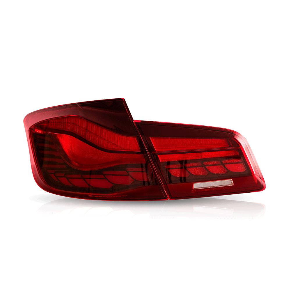 2011-2017 BMW 5 Series F10 F18 M5 LED Tail Lights Assembly with Dynamic Welcome Light - CS Style Upgrade for Enhanced Visibility & Style | Perfect for Night Driving & Car Customization