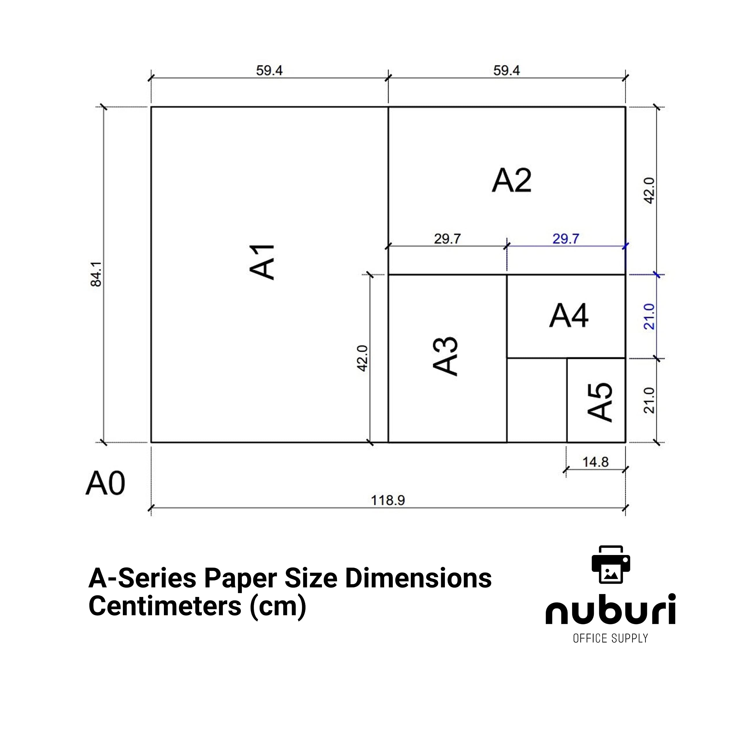 Nuburi A4 Printer Paper 80 GSM / 21lb - Premium Quality for Professional Documents, Office Use, and Home Printing (40 Sheets) - Ideal for Reports, Resumes, Flyers, and School Projects