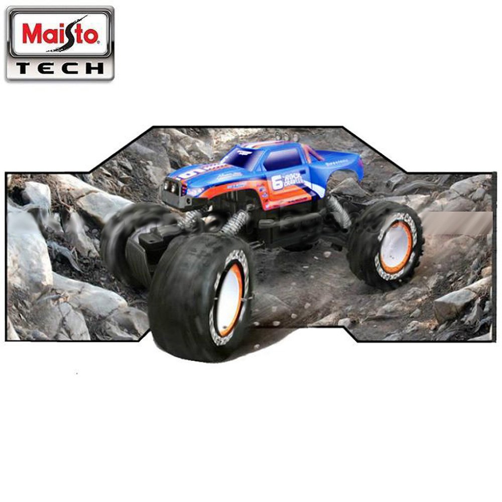 4WD Remote Control Off-Road Rock Crawler RTR Monster Truck - 2.4GHz Tri-Band RC Car for Adults & Kids - Perfect for Backyard, Trail & Indoor Racing