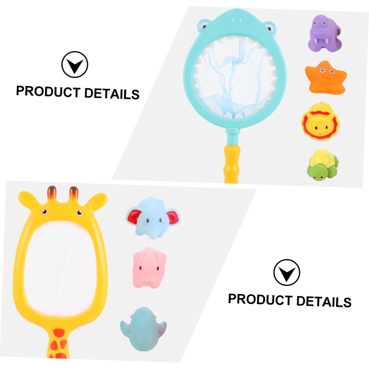 **Totority 2-Pack Kids Fishing Net Toy Set - Fun Water Play & Bath Toys for Toddlers - Perfect for Pool, Beach, and Bathtub Games**