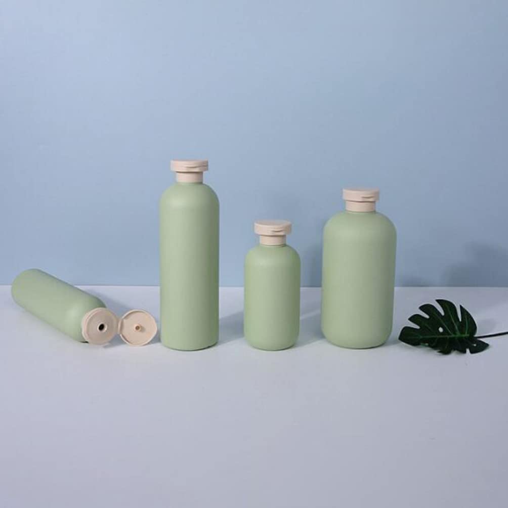 FOMIYES 3-Pack 500ml Squeeze Bottles with Flip Top Caps - Refillable Travel Containers for Shampoo, Conditioner & Cleaning Solutions (Green) | Portable Leak-Proof Dispensers for Home, Gym & Travel Essentials
