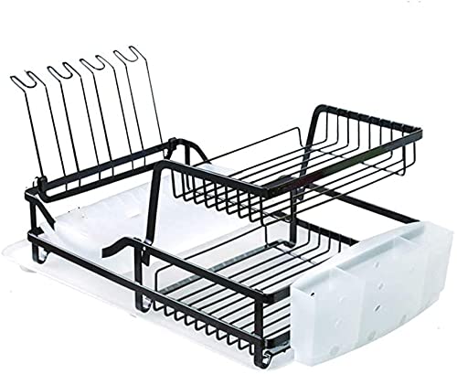 Stainless Steel Dish Drying Rack for Kitchen Countertop - Space Saving Utensil Holder & Cutlery Organizer | Rustproof Dish Drainer for Dishes, Cups, and Silverware | Perfect for Small Kitchens, Apartments, and RVs