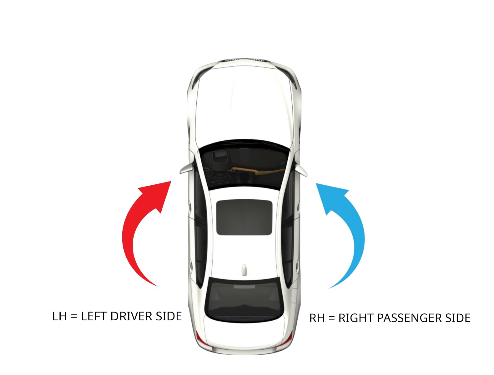 10-15 Toyota Prius Right Passenger Side Convex Mirror Glass Lens with Adhesive - Replacement for Enhanced Safety and Blind Spot Visibility - Perfect for Parking, Lane Changes & Safe Driving