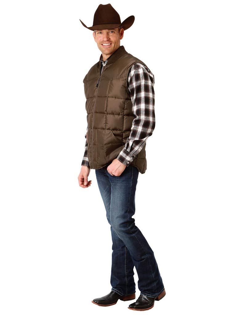 ROPER Men's Quilted Insulated Vest - Warm Winter Layering