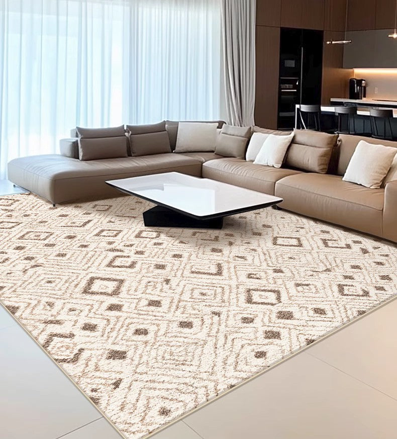 Modern Geometric Area Rugs for Bedroom, Living Room & Dining Room - Mid Century Contemporary Floor Carpets - Perfect for Home Decor, Office Spaces & Interior Design