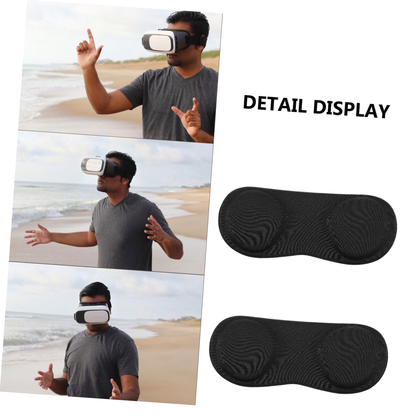 OSALADI VR Lens Cover - Anti-Scratch Black Protective Shield for VR Headsets | Easy to Install | Prevents Scratches & Damage | Perfect for Oculus Quest 2, Meta VR, and Virtual Reality Gaming