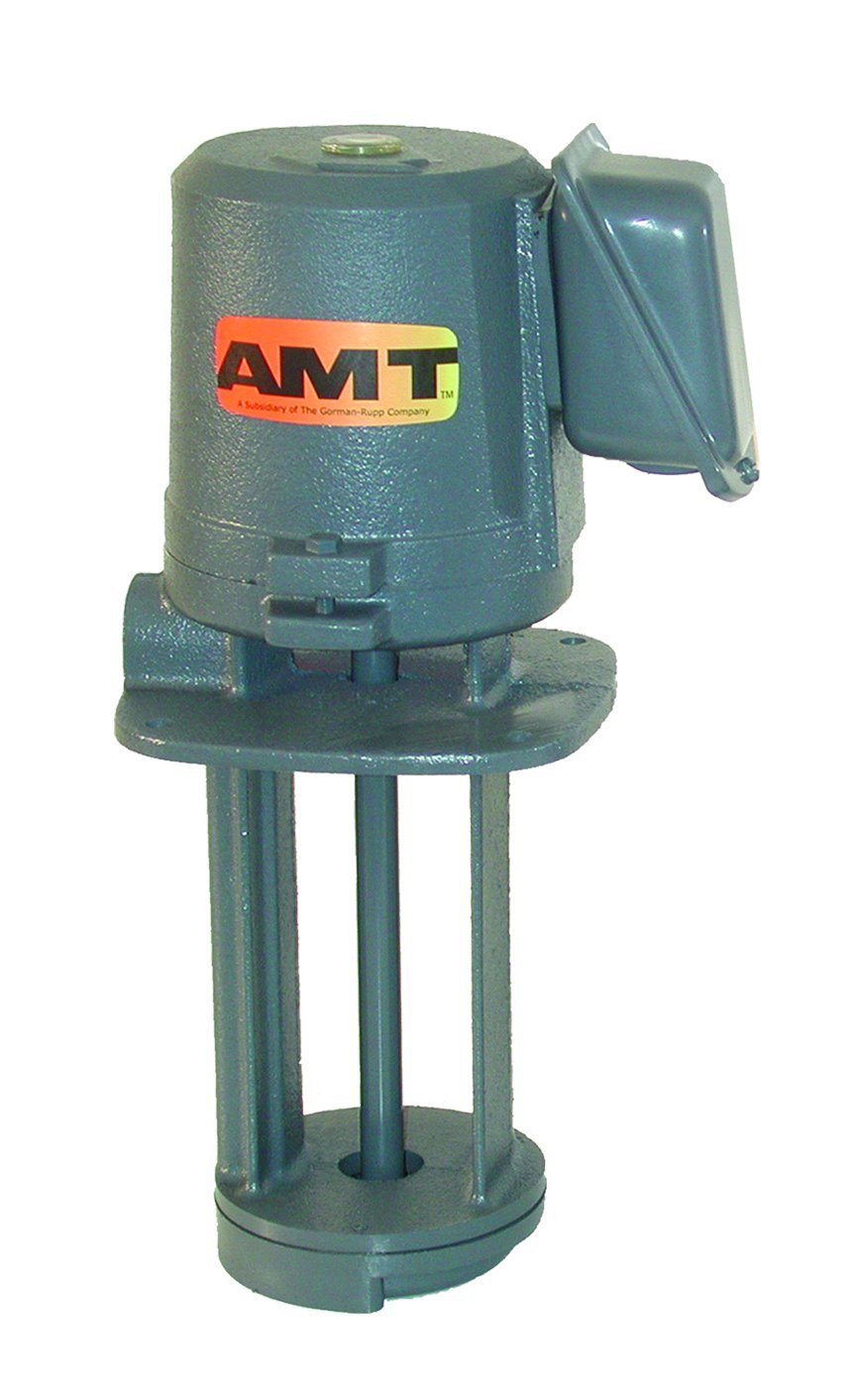 AMT Pump 5380-95 Industrial Immersion Coolant Pump - Cast Iron Construction, 1/8 HP, Single Phase 115/230V, Curve A, 3/8