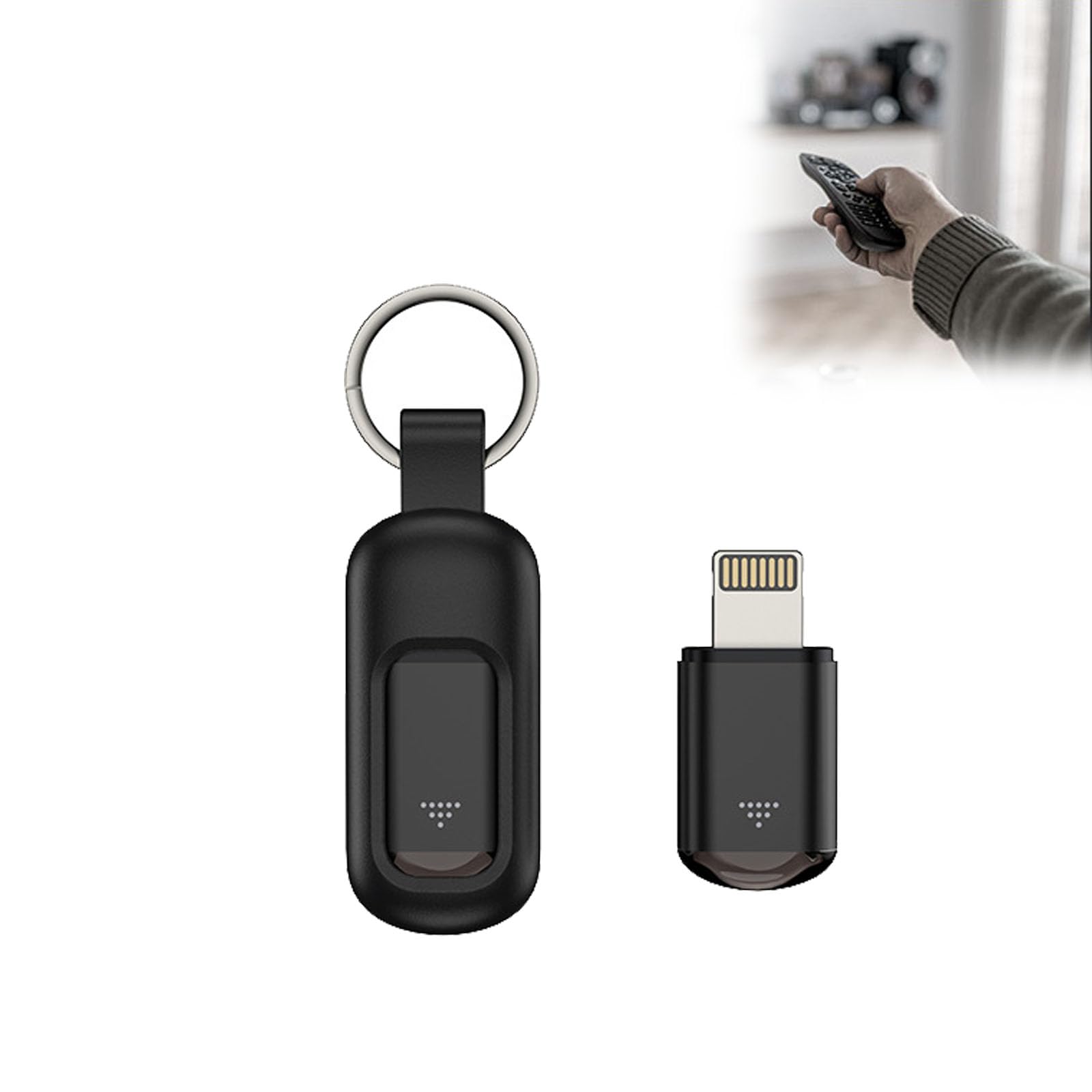 Smartphone IR Remote Controller for iPhone - Black | Home Theater & TV Control