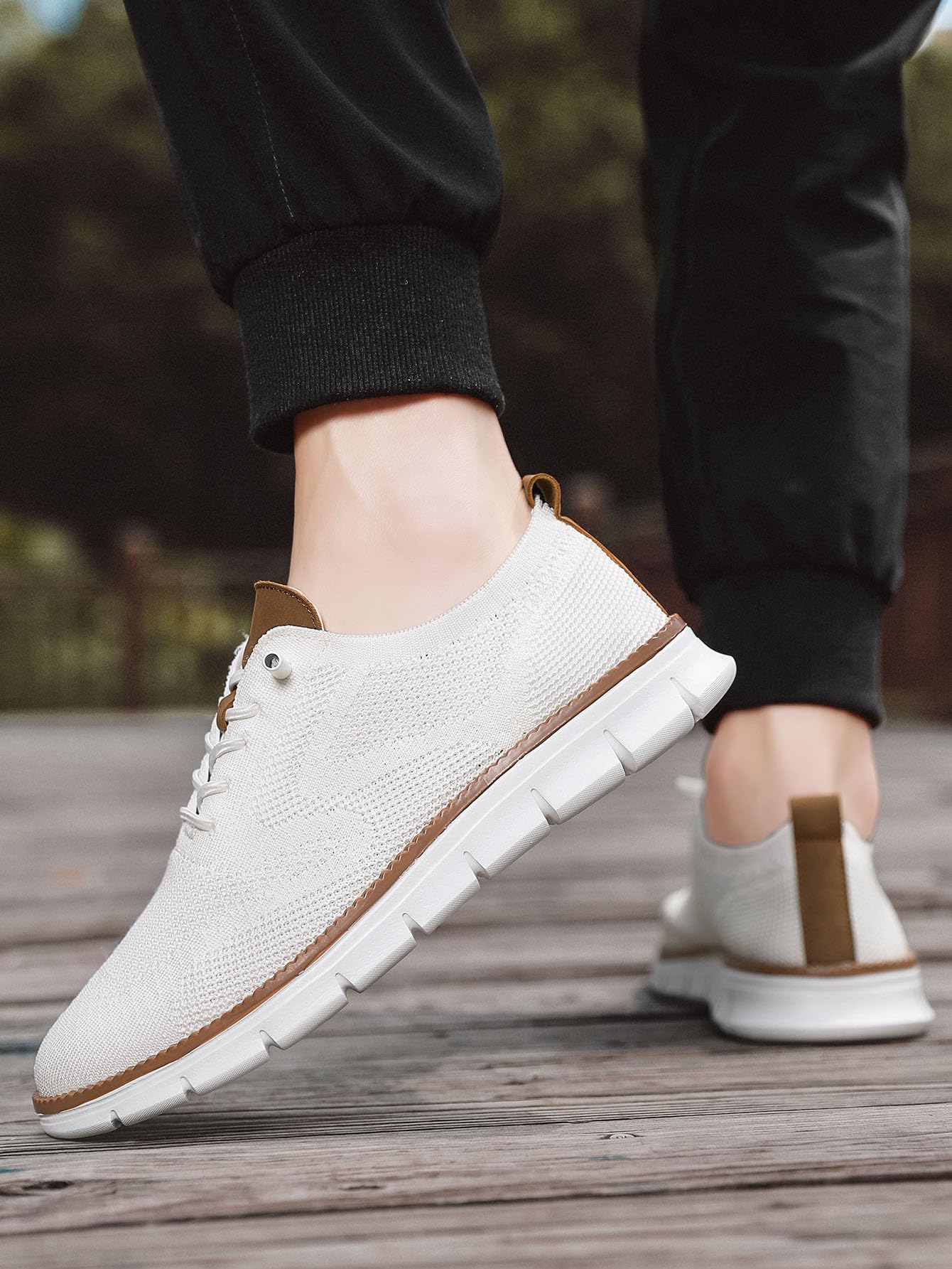 Men's Breathable Mesh Dress Sneakers - Lightweight Business Casual Shoes for Office & Formal Wear | Comfortable & Stylish for Work, Travel & Everyday Use
