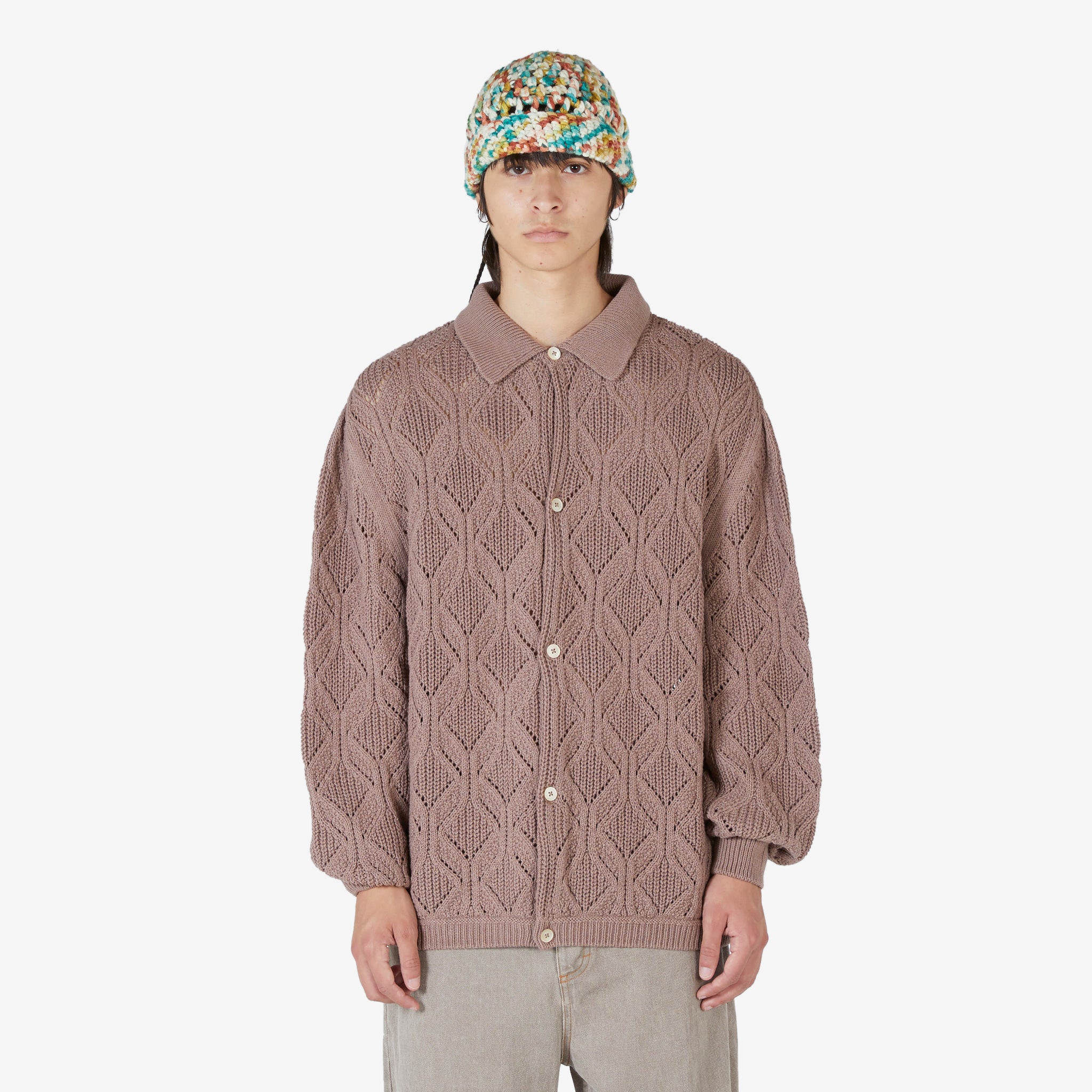 Premium Knit Polo Jacket for Men - Comfortable Coffee Brown Pullover for Casual Wear & Office Outfits | Perfect for Business Casual, Weekend Outings & Layered Fall Fashion
