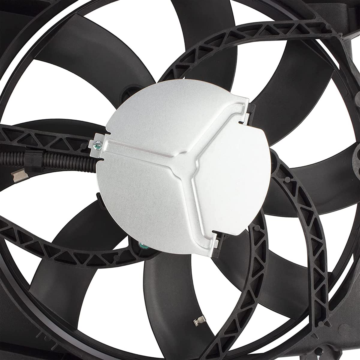 621-392 Engine Radiator Dual Cooling Fan Assembly for Ford Edge 2007-2014 & Lincoln MKX 2007-2015 V6 3.5L 3.7L - Replacement Part 7T4Z-8C607-A 7T4Z-8C607-B FO3115177 - Perfect for Overheating Prevention & Engine Cooling System Repair