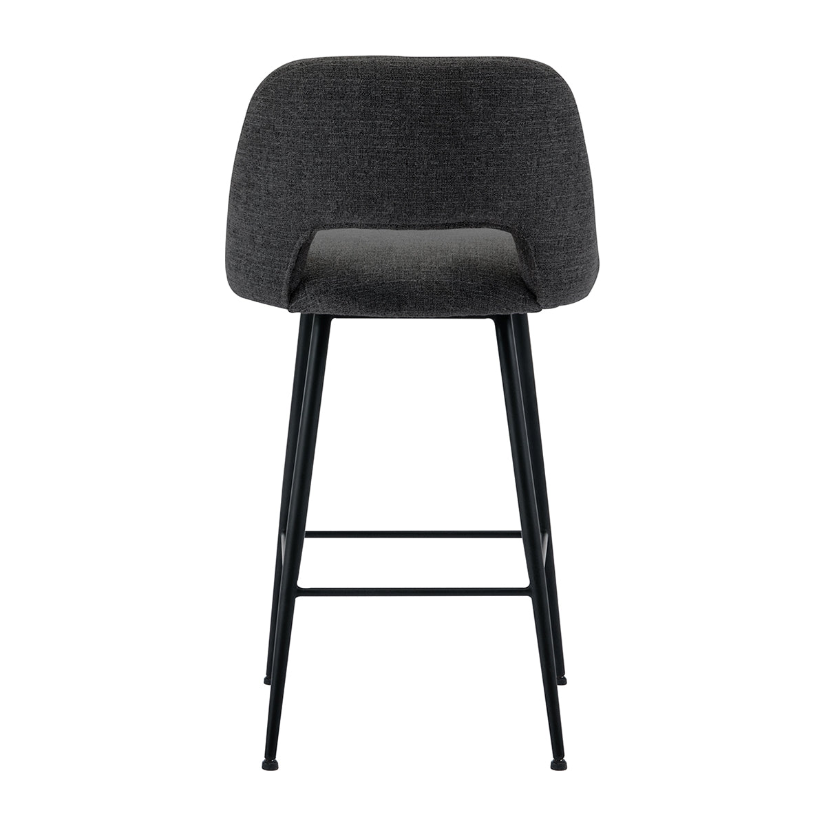 Belmont Fabric Bar Stool - Modern Kitchen Counter Height Stool with Padded Seat, Adjustable Height, and Non-Slip Feet - Perfect for Home Bars, Kitchen Islands, and Breakfast Nooks