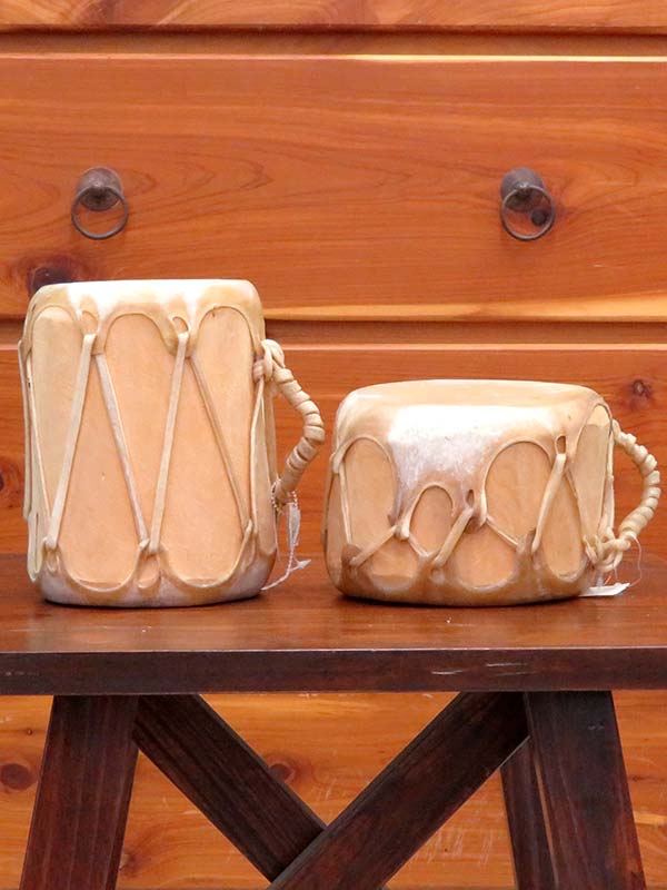 Authentic Native American Handmade Cowhide Wooden Drum - Traditional Powwow Drum for Ceremonies, Music & Home Decor