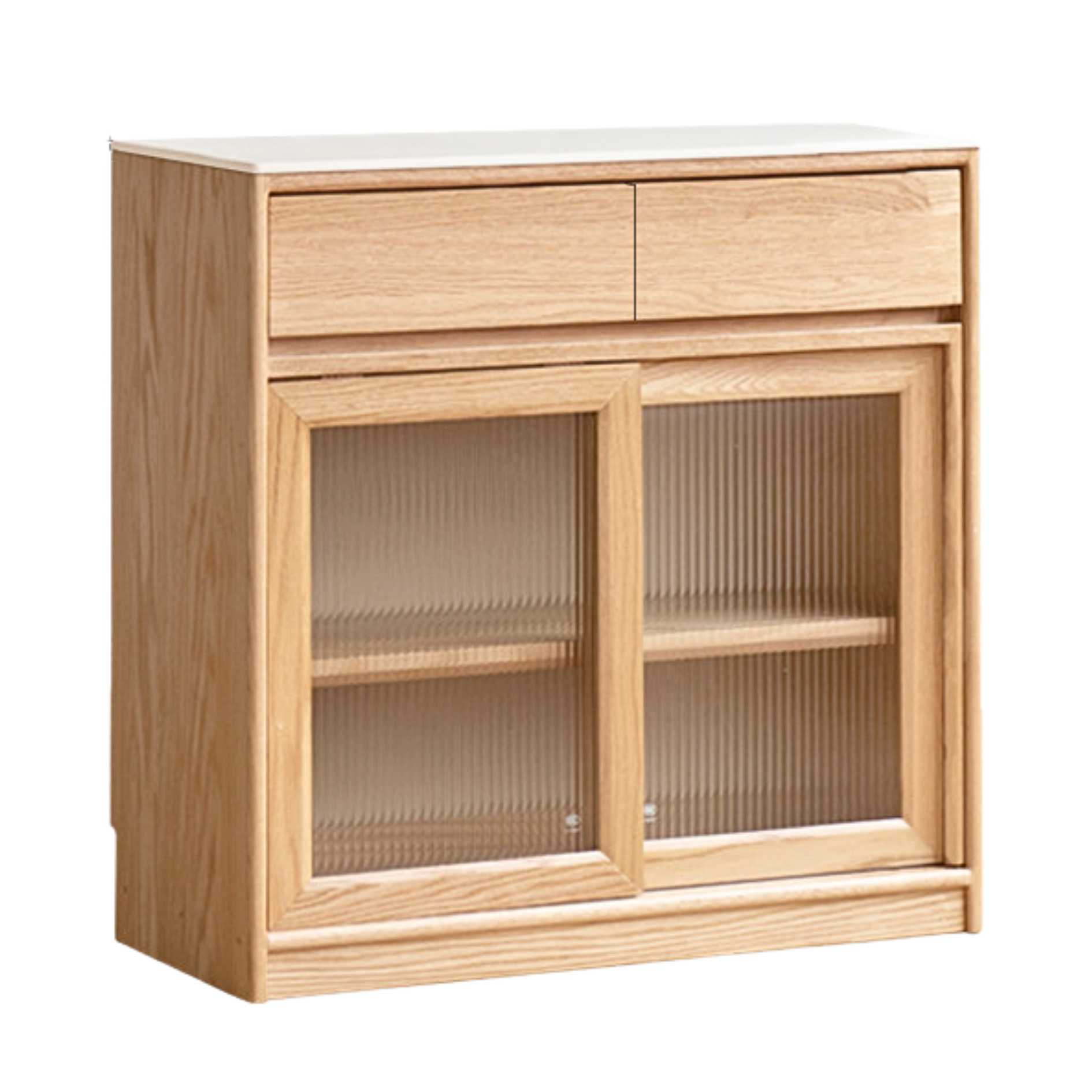39.4x15.7x33.9 inch / 100.4x40.2x86.2 сm / Natural wood color/ sideboard