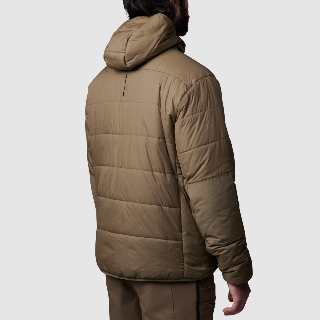Men's Tundra Winter Jacket - Coyote Brown Waterproof Windproof Insulated Coat for Outdoor Hiking, Camping & Cold Weather Activities