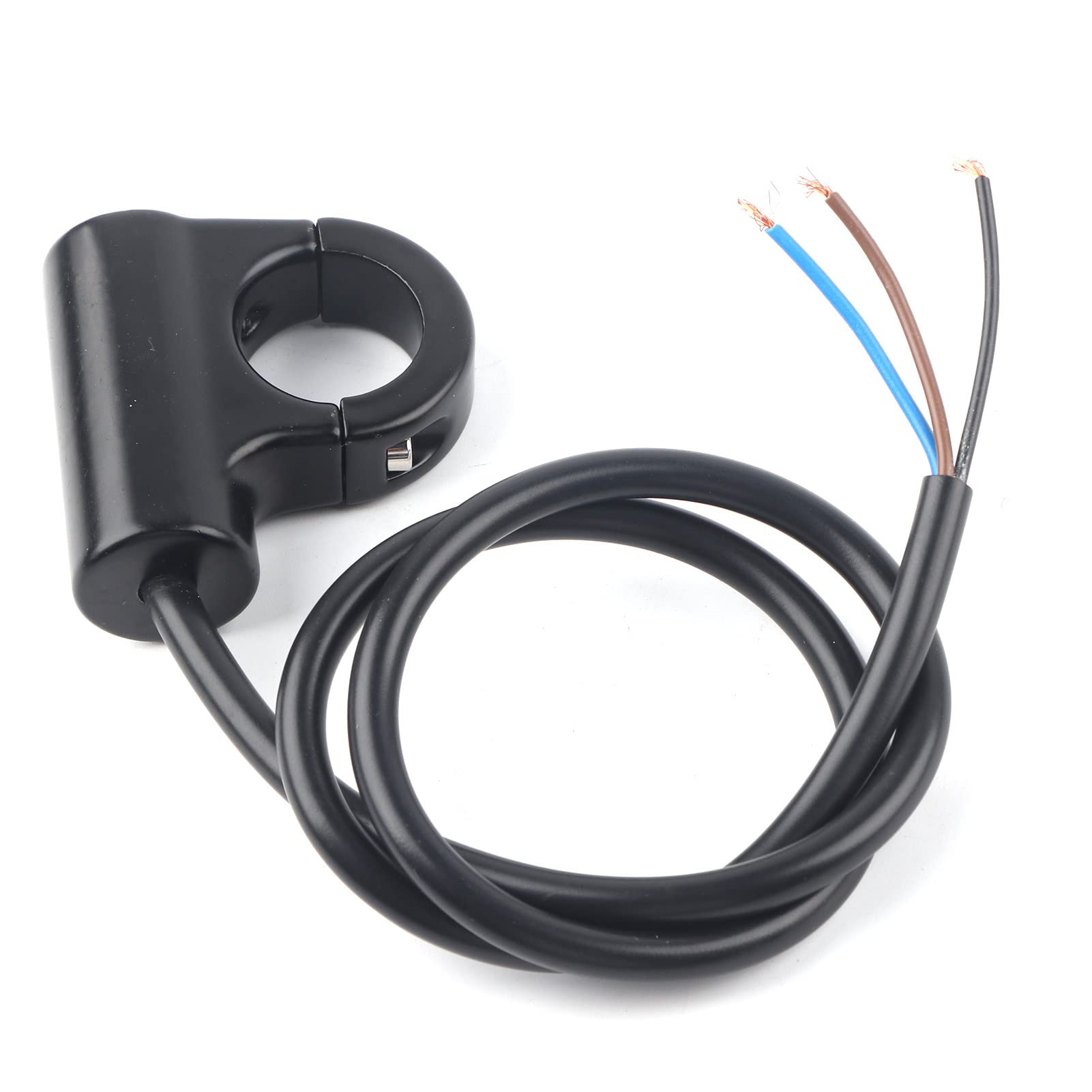 22mm Waterproof Push Button Switch - Aluminum Alloy ON/OFF Switch for Motorcycle Handlebar (Headlight, Brake & Fog Lights) - Durable Weatherproof Design for Outdoor Riding & Off-Road Adventures