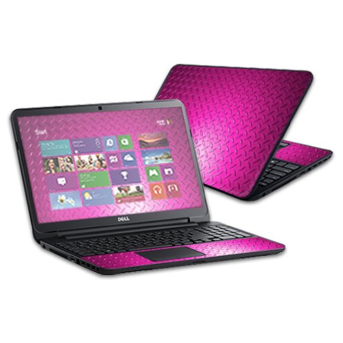 MightySkins Pink Diamond Plate Vinyl Wrap Skin Sticker for Dell Inspiron 15 i15RV 15.6