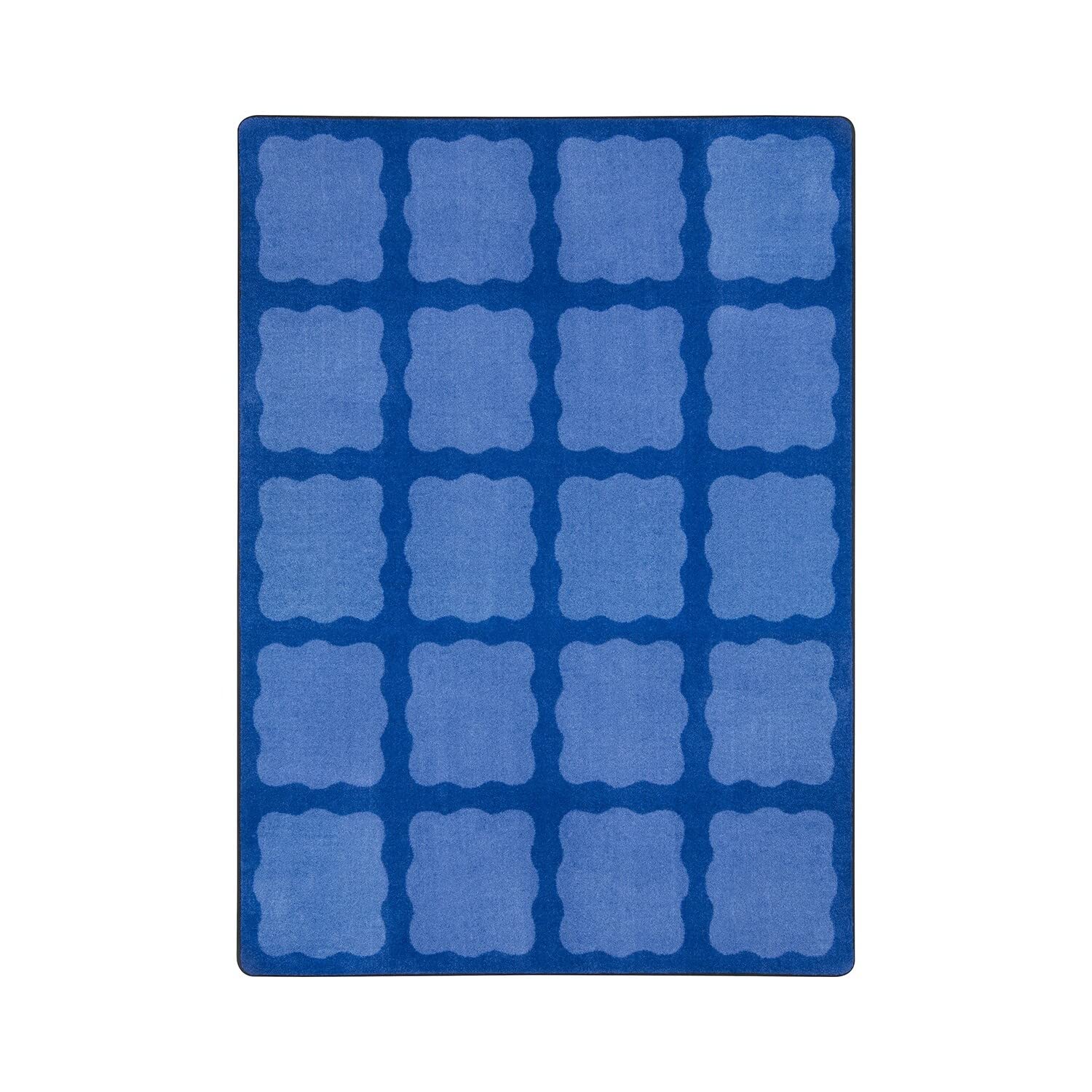 Joy Carpets Kid Essentials Simply Squares Area Rug - Multi-Color, 5'4