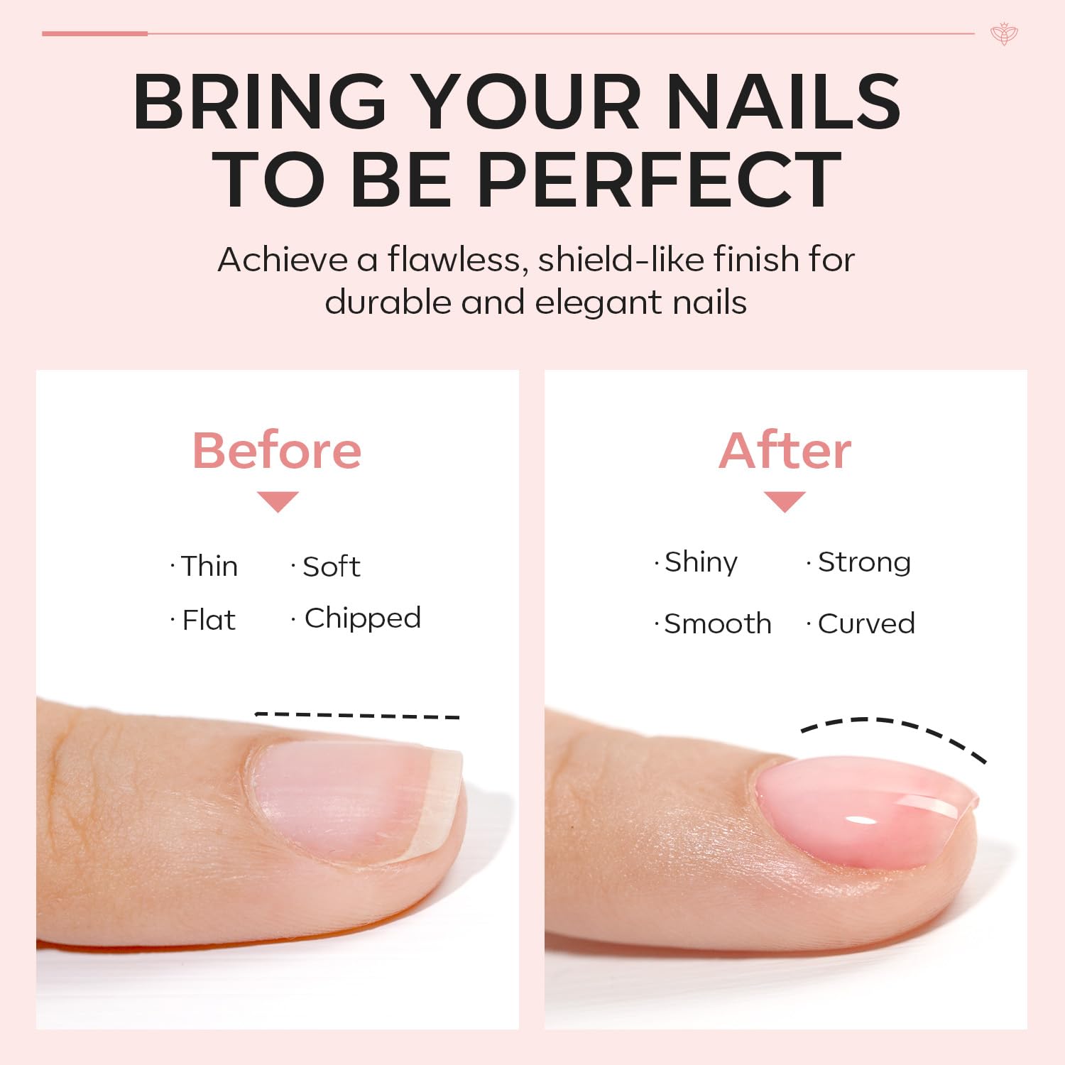 Modelones 8-in-1 Nude Pink Builder Gel with Acid-Free Top Coat - 10ml LED/Lamp Cured Nail Polish for Thickening, Apex Building & Shine Finish | Perfect for DIY Home Manicures & Professional Salon Nail Extensions