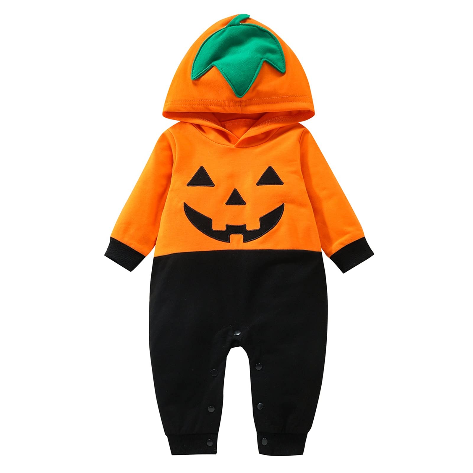 Adorable Toddler Girl Summer Jumpsuit Romper - Long Sleeve Halloween Pumpkin Outfit for Boys & Girls (18 Months) | Perfect for Playdates, Costume Parties & Seasonal Photoshoots