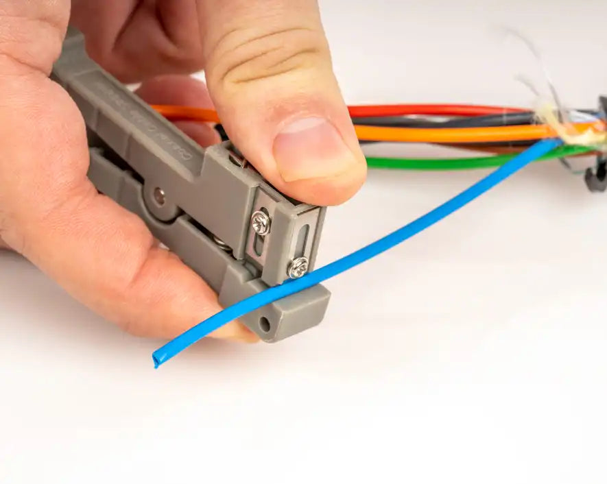 Compact Fiber Slitter and Ring Tool for 0-0.250 OD - Precision Fiber Optic Cable Cutting & Stripping Tool - Ideal for Network Installations & Telecom Repairs