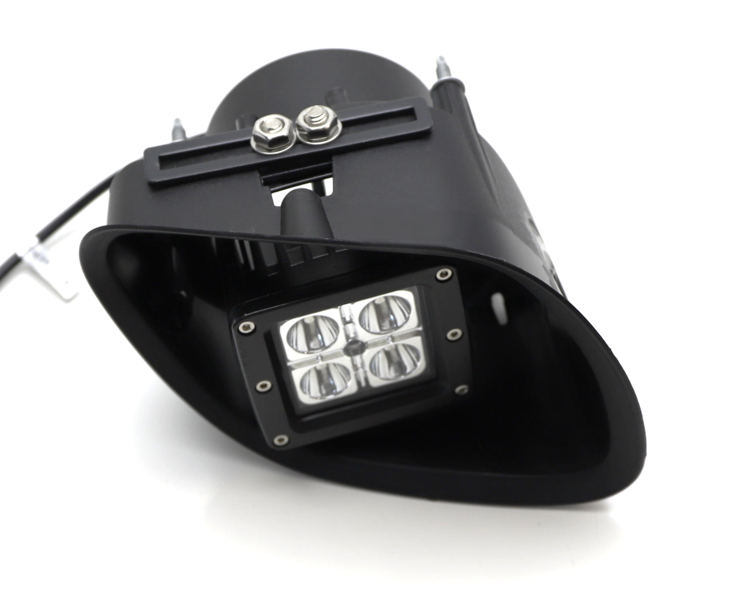 20W LED Pod Fog Light Kit with Brackets & Wiring Harness - Compatible with 2008-2017 Freightliner Cascadia Trucks - Off-Road, Foggy Weather & Night Driving Safety Lights