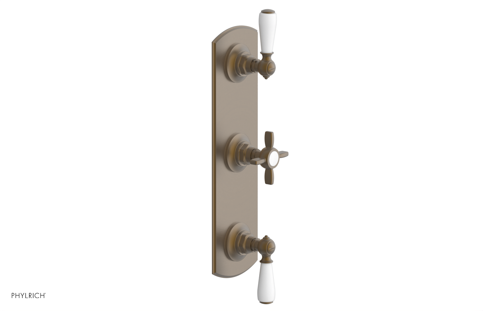 Jamestown Thermostatic Shower Valve with Dual Volume Control - White Accents (Model 4-740) | Perfect for Modern Bathroom Renovations & Spa-Like Shower Experiences