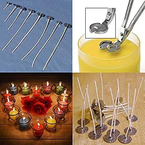Natural Cotton Candle Wicks - 100pcs White 3-inch Candle Making Supplies for DIY Soy Wax, Beeswax & Jar Candles (Home Decor, Gifts, Aromatherapy, Relaxation)