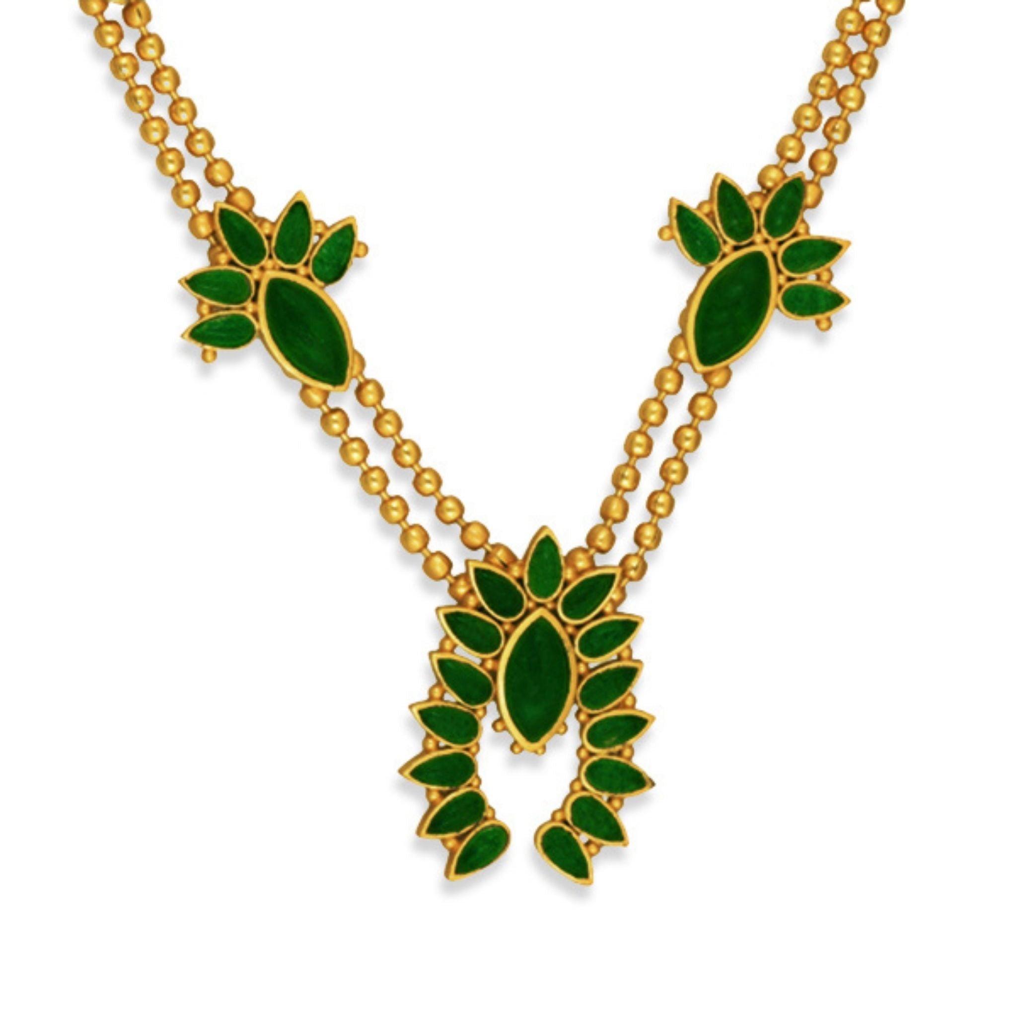 Sweet Squash Blossom Necklace with Genuine Green Strawberry Quartz - Elegant Bohemian Jewelry for Women, Perfect for Weddings, Parties & Everyday Wear