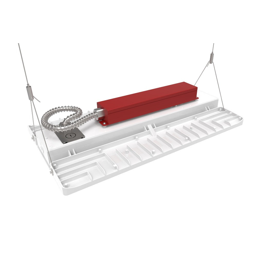Konlite LED Linear High Bay Light - PAVO Series 130W/210W Selectable Wattage, 31,290lm, 120-277V, 5000K Daylight (400W/600W Equivalent) - 2 Pack for Warehouse, Gym, and Industrial Lighting