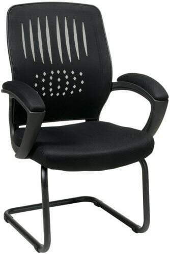 Ergonomic Mesh Back Visitor Chair [EM5972V] - Comfortable Office Guest Seating for Reception, Waiting Areas & Conference Rooms