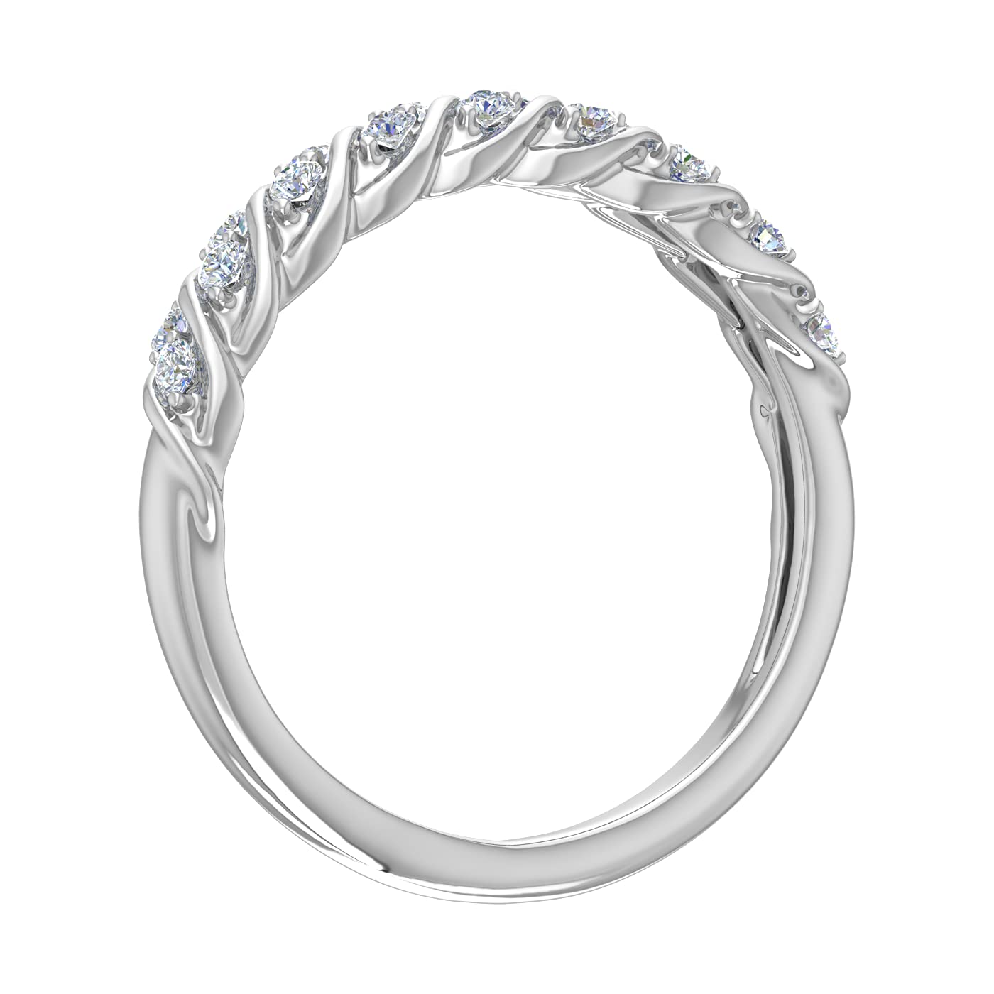 1/4 Carat Diamond Wedding Band Ring in 10K Gold - Elegant Bridal Jewelry for Engagement, Anniversary & Special Occasions