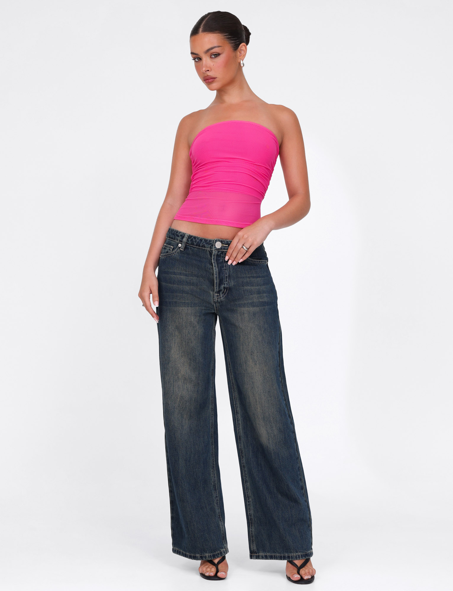 Harriet Tube Top for Women - Soft Stretchy Pink Sleeveless Crop Top for Summer, Beach, and Casual Outfits