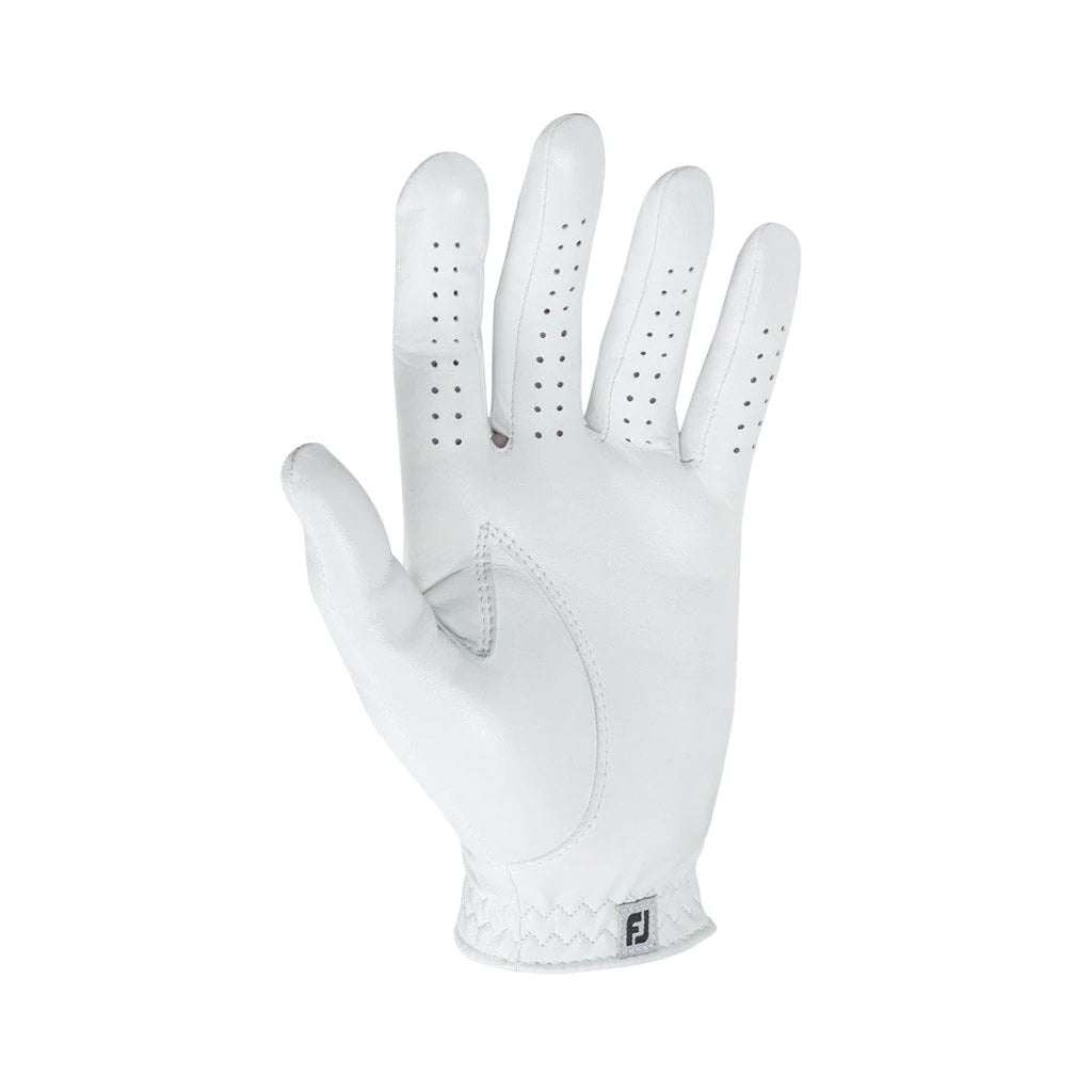 FootJoy Contour FLX Women's Left Hand Golf Glove - Regular Fit, White - Perfect for Enhanced Grip & Comfort on the Golf Course