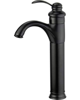 Black Madrid Single Handle Bathroom Vanity Faucet - Modern Matte Finish for Sink & Basin - Perfect for Home, Hotel & Commercial Use