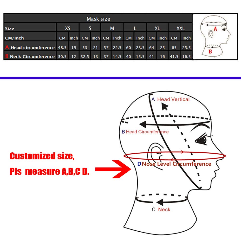 Latex Hood Mask with Detachable Eyes & Mouth Patch, Snap Closure, Ponytail Zipper for Cosplay, Halloween, BDSM, and Fetish Parties